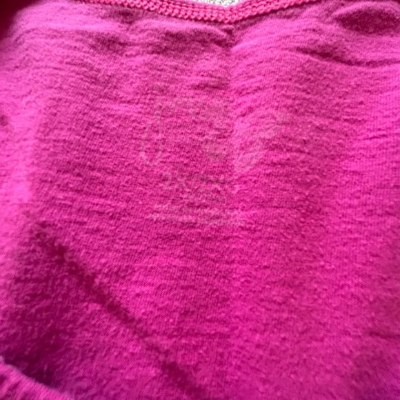 JMS Just My Size Pink with blue and yellow flowers 100% cotton t-shirt Size 2X - Picture 5 of 8